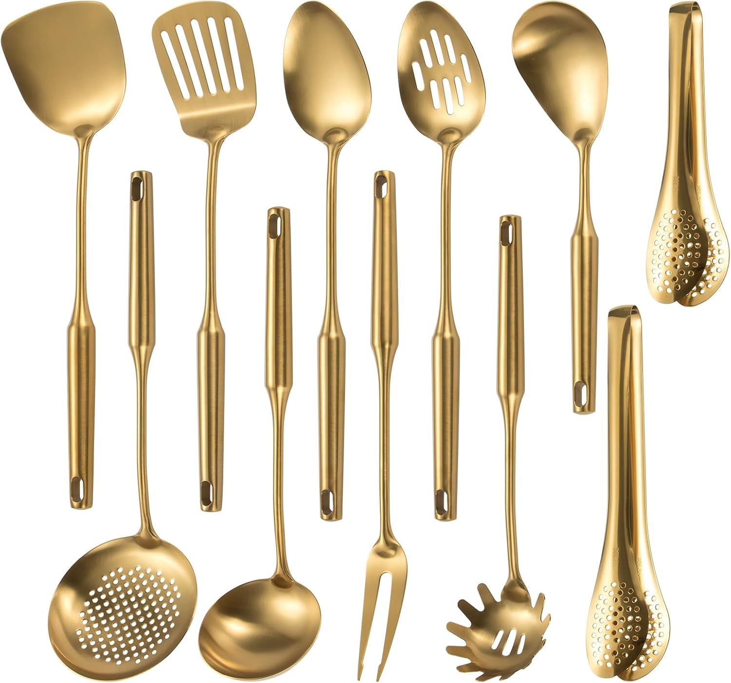 304 Stainless Steel Matte Kitchen Utensils Set for Modern Cooking