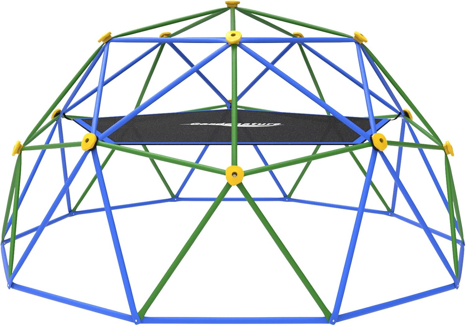 Gardenature 10FT Climbing Dome with Hammock for Kids Play