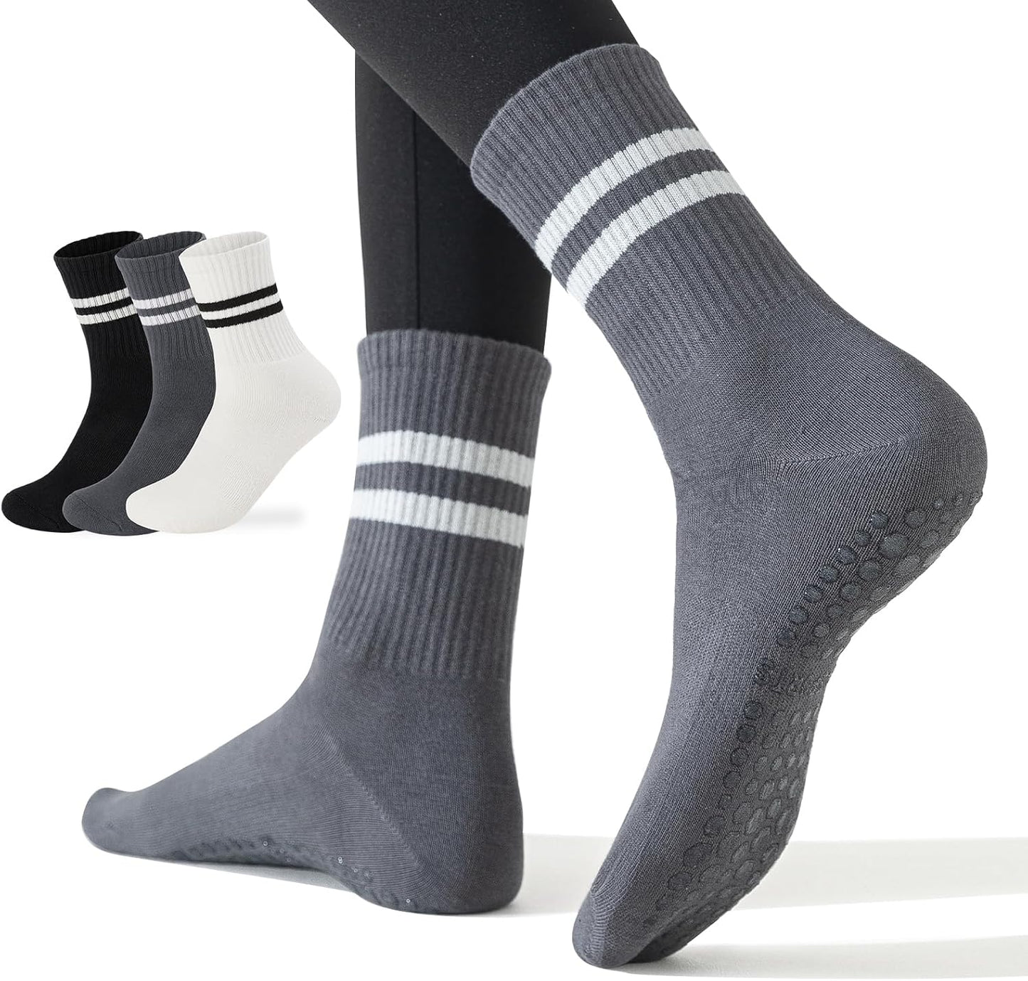 Non Slip Pilates Socks for Women - Grip & Style!