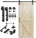 SMARTSTANDARD 36in x 84in Sliding Barn Door - Unfinished Solid Spruce
