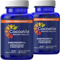 CocoaVia Memory+ Brain Supplement 60 Day - Plant-Based Memory Boost
