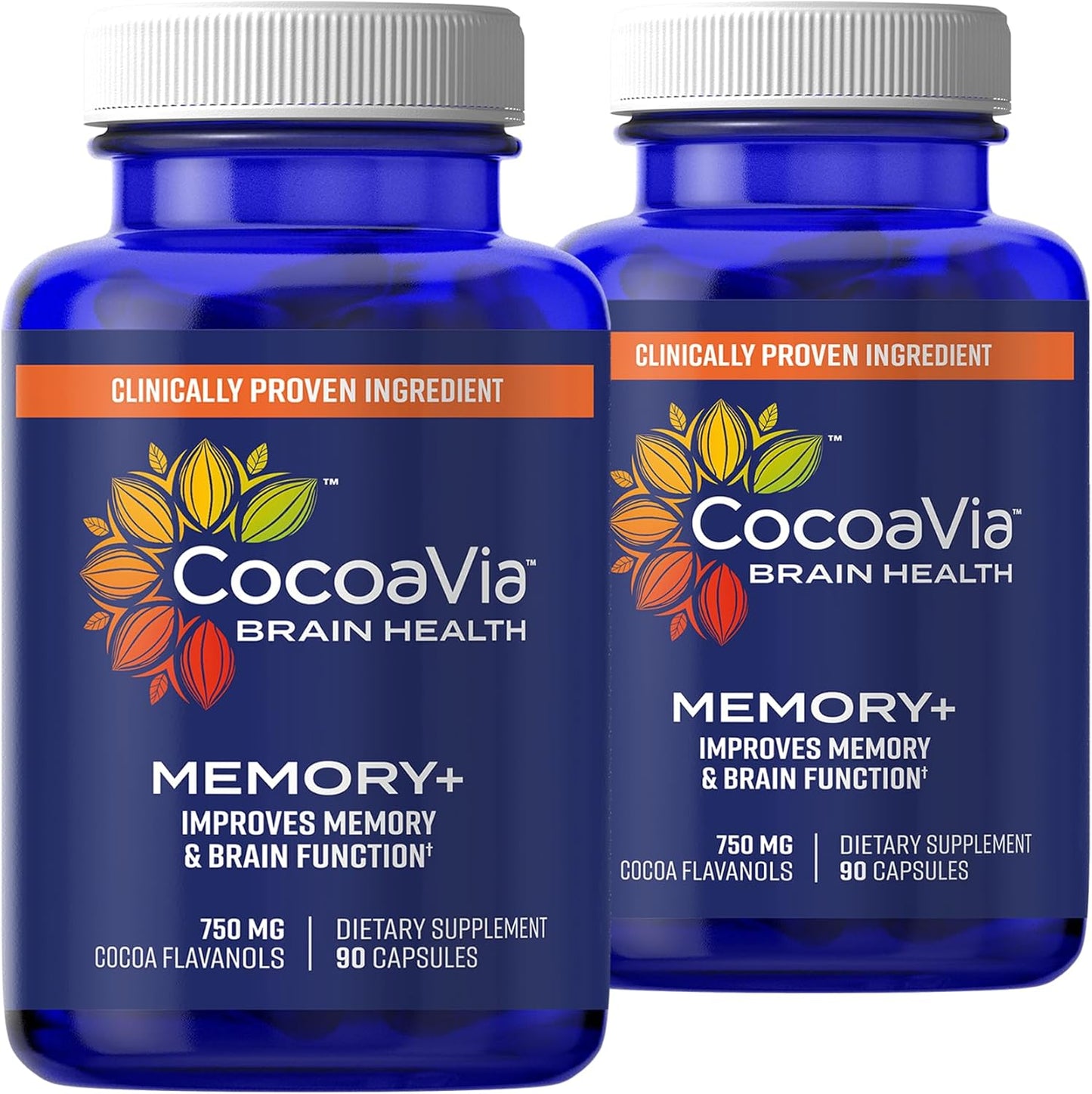 CocoaVia Memory+ Brain Supplement for Enhanced Memory & Focus