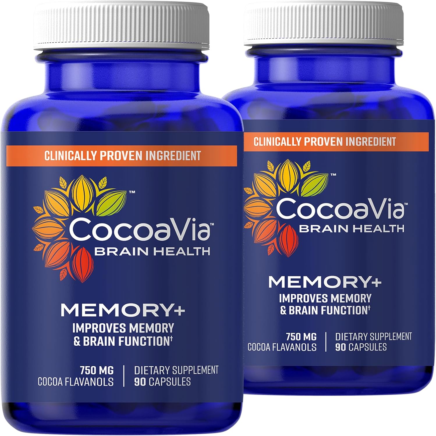 CocoaVia Memory+ Brain Supplement for Enhanced Memory & Focus