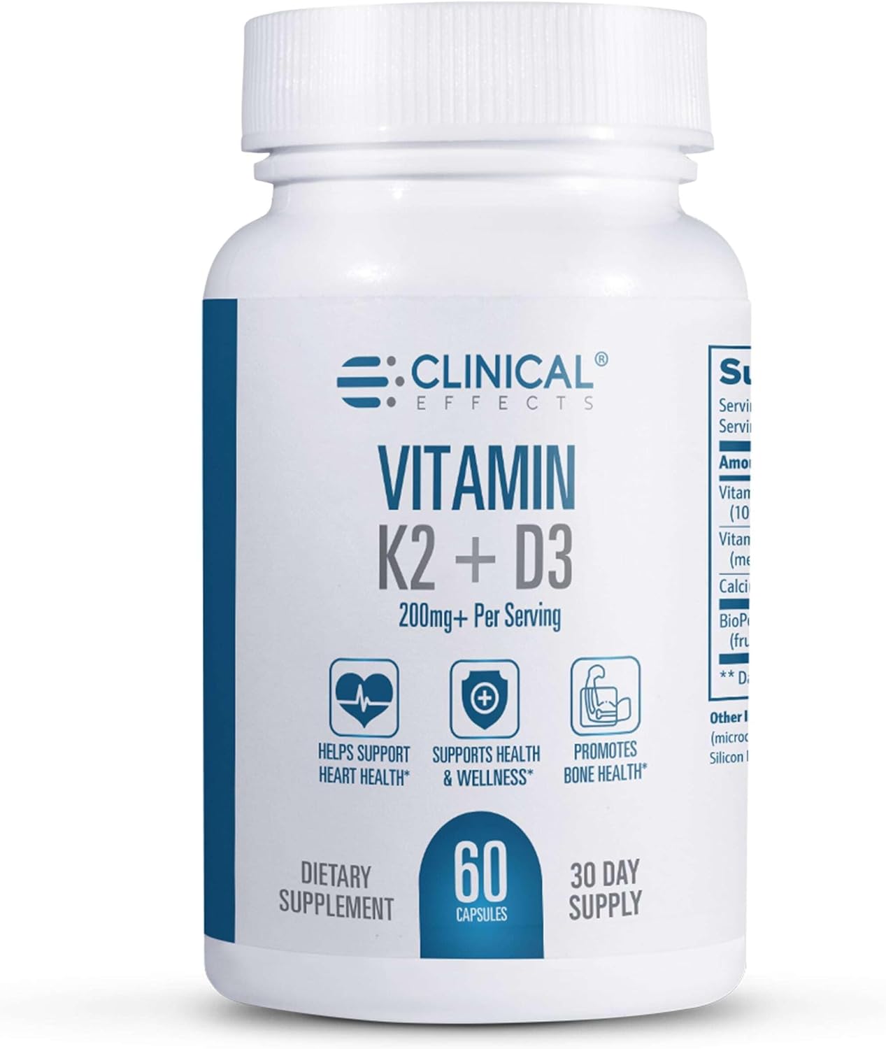 Vitamin K2 + D3 Supplement for Bone and Heart Health Support