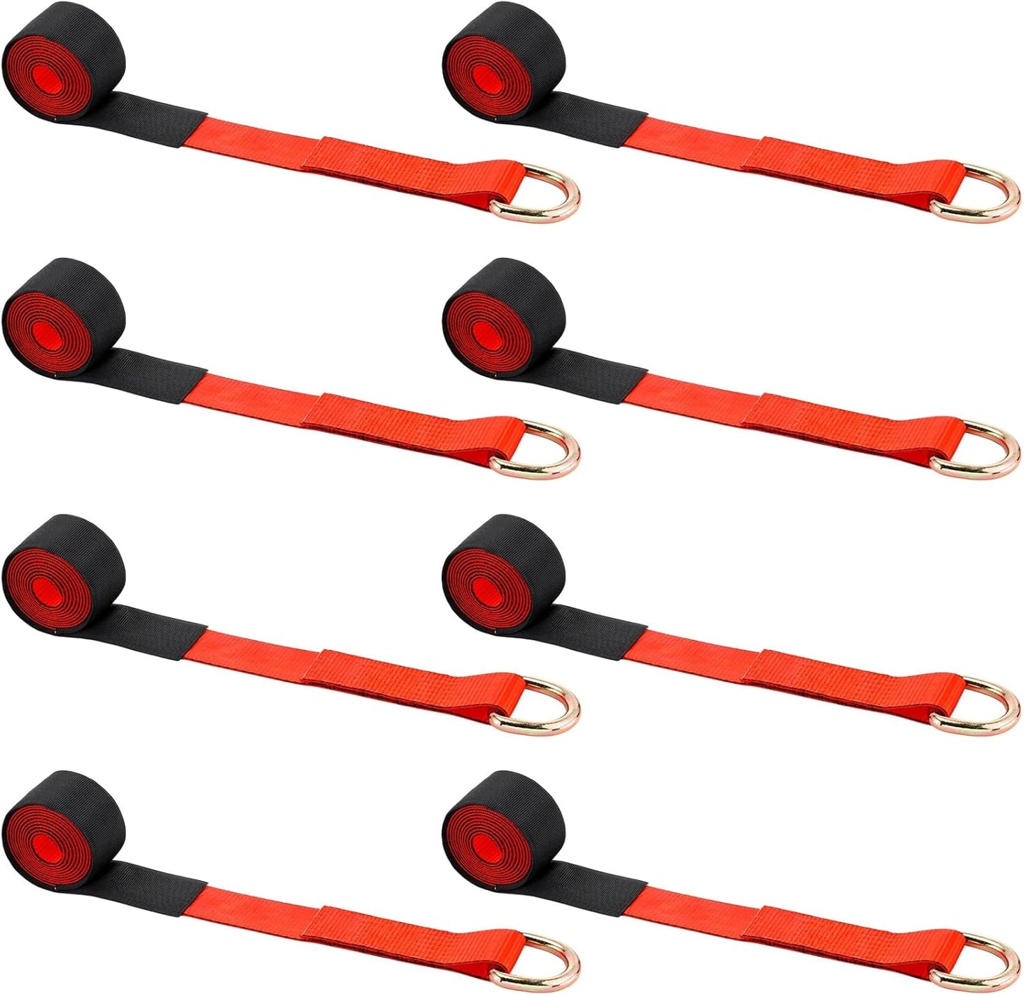 Wowangce 8Pack 2ft' X 8ft Tow Truck Straps for Towing