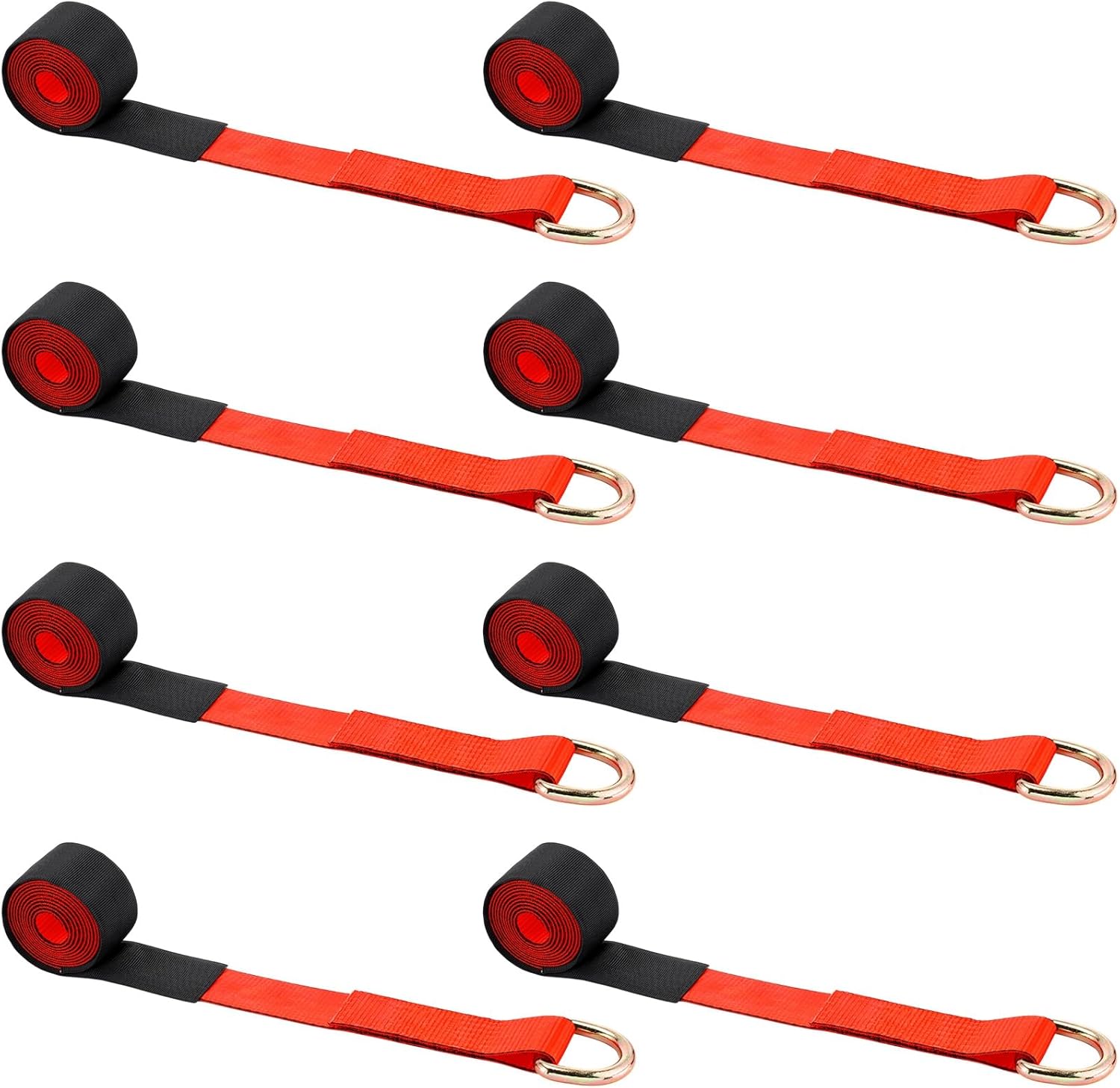 Wowangce 8Pack 2ft' X 8ft Tow Truck Straps for Towing