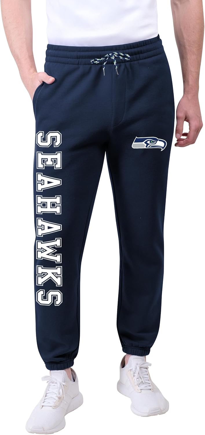 Ultra Game Men's NFL Official Active Super Soft Fleece Joggers
