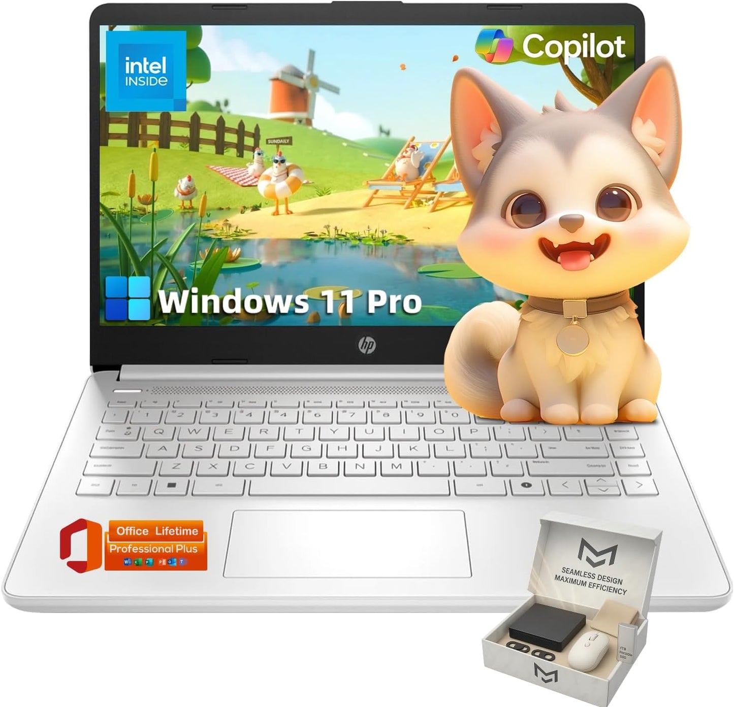 HP Ultra-Portable Laptop for Students with 14in HD Display