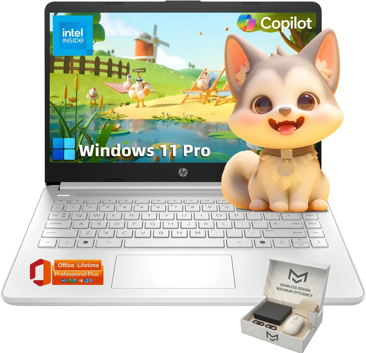 HP Ultra-Portable Laptop for Students with 14in HD Display