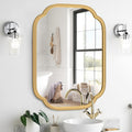 Gold Mirrors for Bathroom 18in x 24in Rectangular Wall Mirror