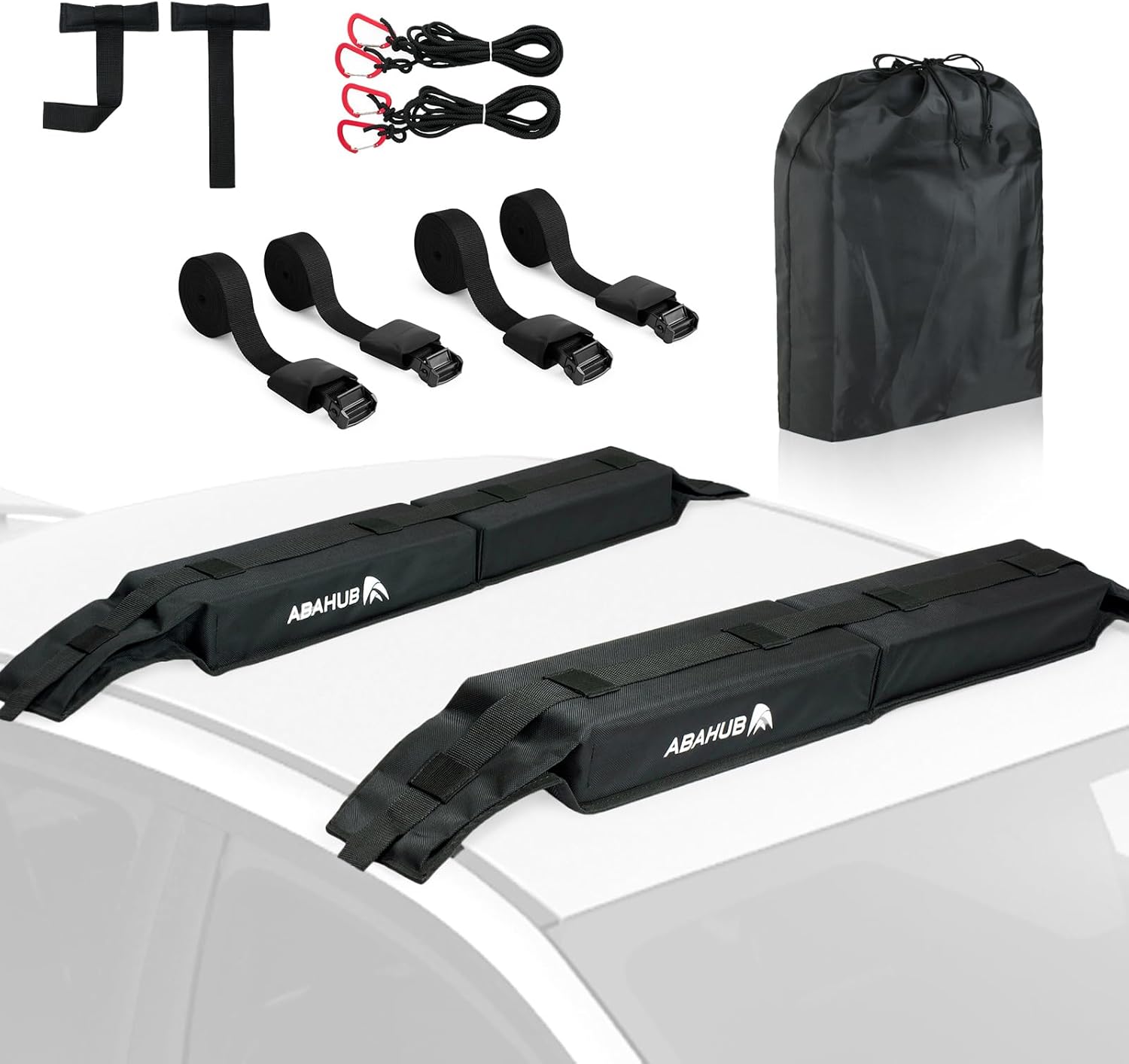 Abahub Soft Roof Rack Pads for Surfboards, Kayaks, and More
