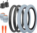 20 x 2.125 Bike Tire with Tube 2 Pack - Durable Kids BMX Replacement
