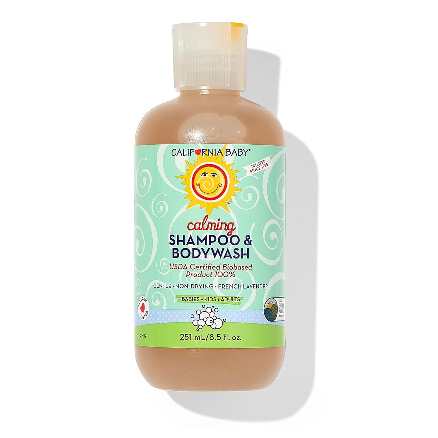 California Baby Calming Lavender Shampoo - Gentle & Hypoallergenic
