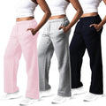3 Pack Sweatpants Women Wide Leg Sweatpants - Cozy, Versatile Fit soft