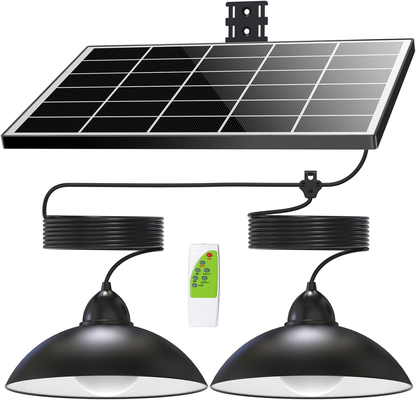 Solar Pendant Lights with Remote for Outdoor Use - Weatherproof
