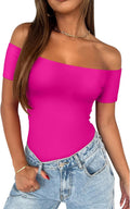 Off The Shoulder Thong Bodysuit - Sexy Double Lined Fit