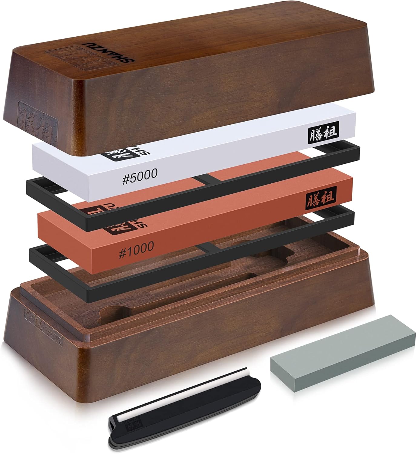 SHAN ZU Knife Sharpener Stone Set for Precision Kitchen Use