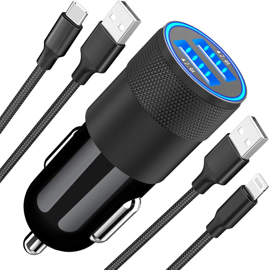 Apple MFi Certified Fast Car Charger by Braveridge