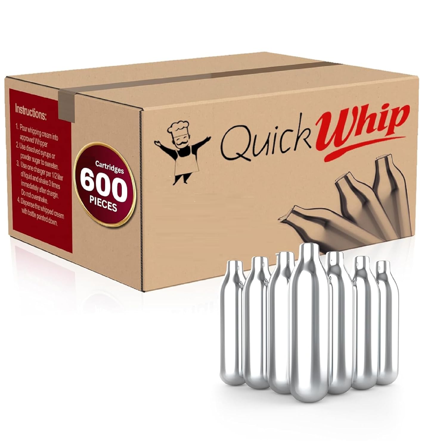 QuickWhip 8g N20 Cartridges - Perfect for Drinks & Cocktails!