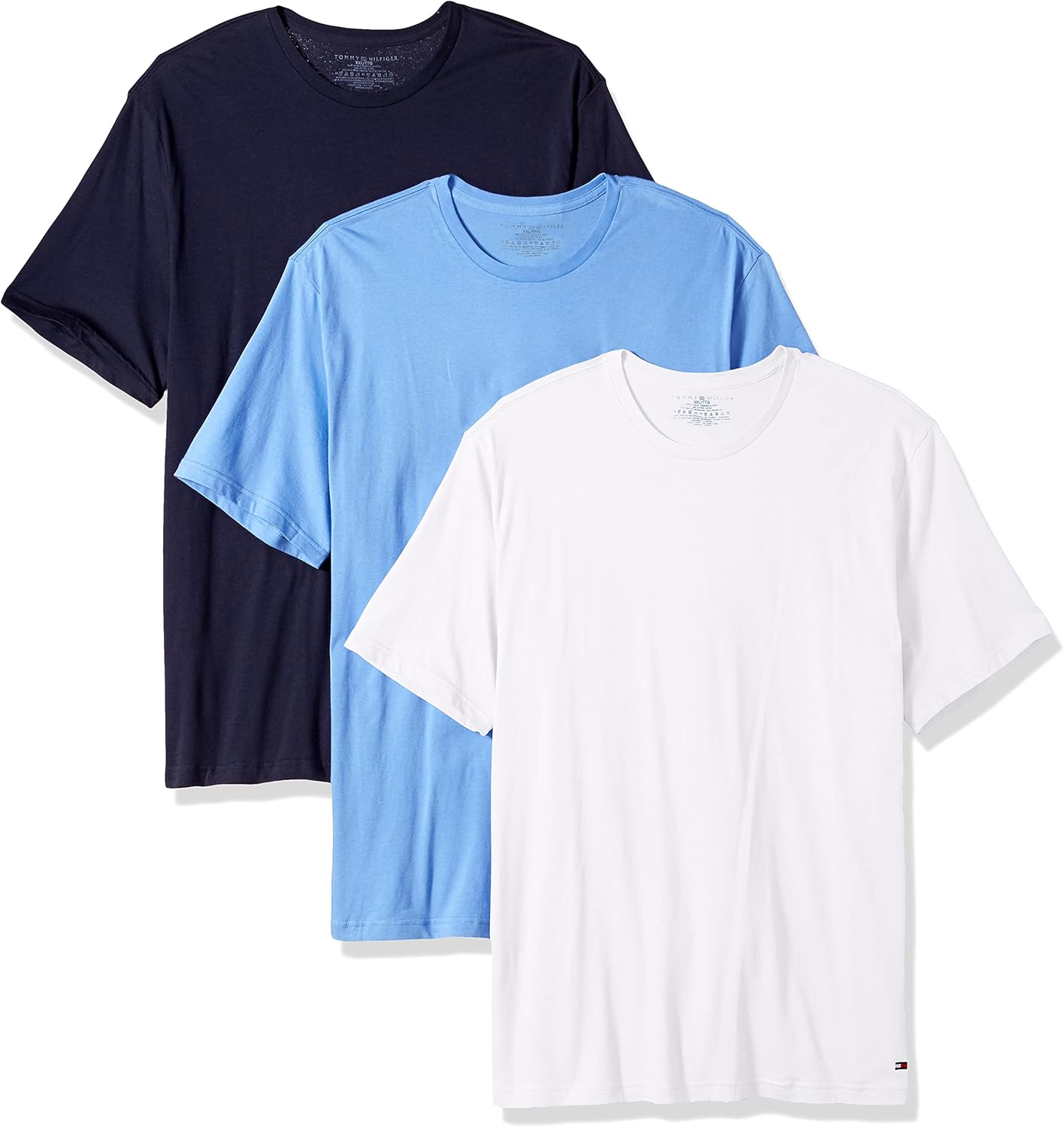 Tommy Hilfiger Men's Cotton Classics Crewneck Undershirts 3-Pack