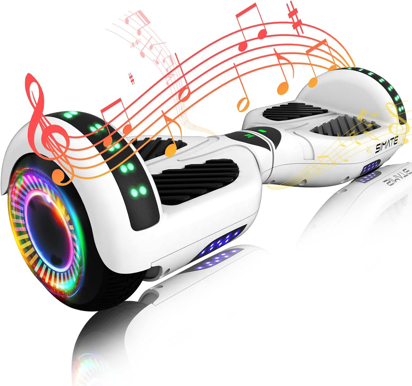 Self-Balancing Scooter with Bluetooth & LED Lights for All Ages