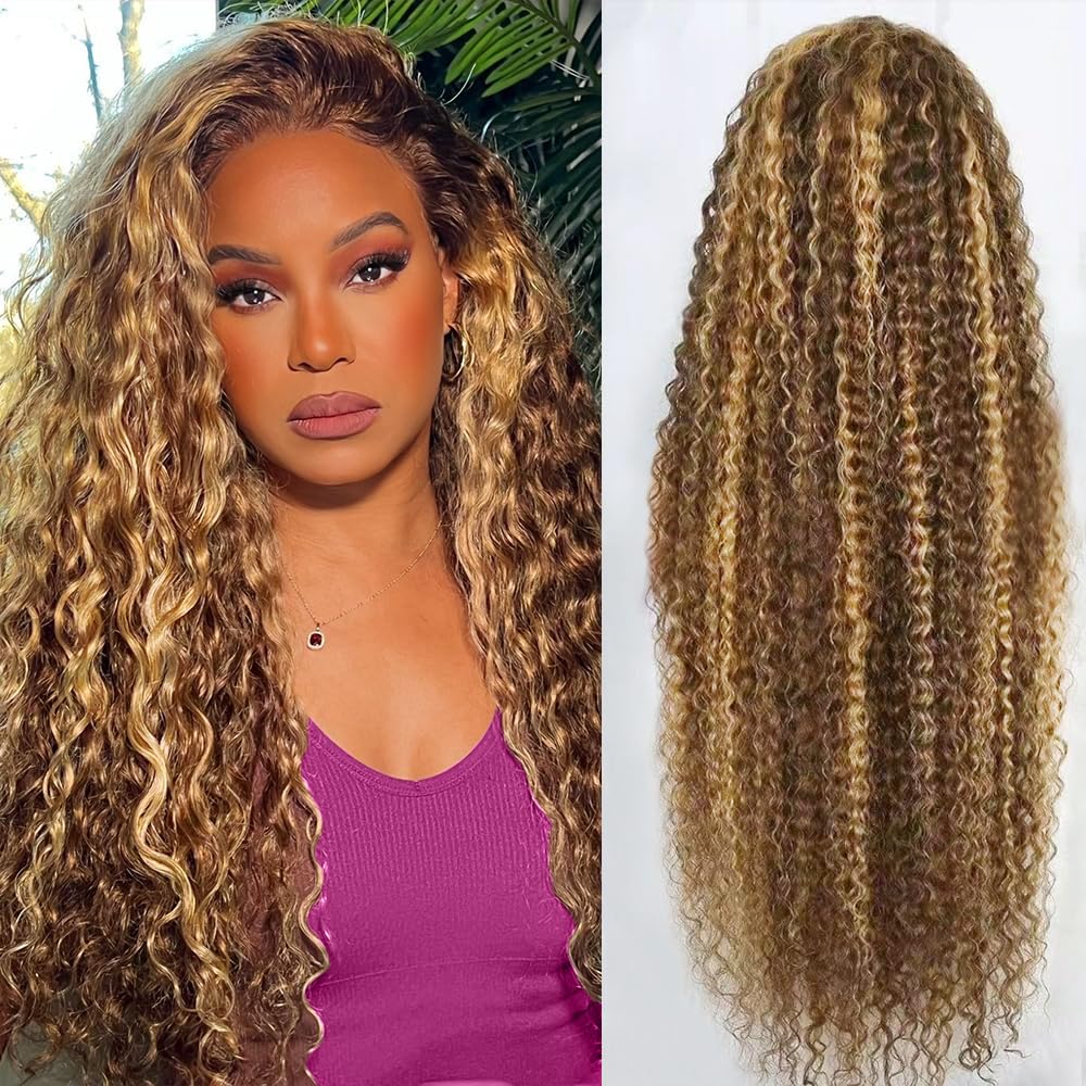 Highlight Ombre Lace Front Wig Human Hair for Natural Style