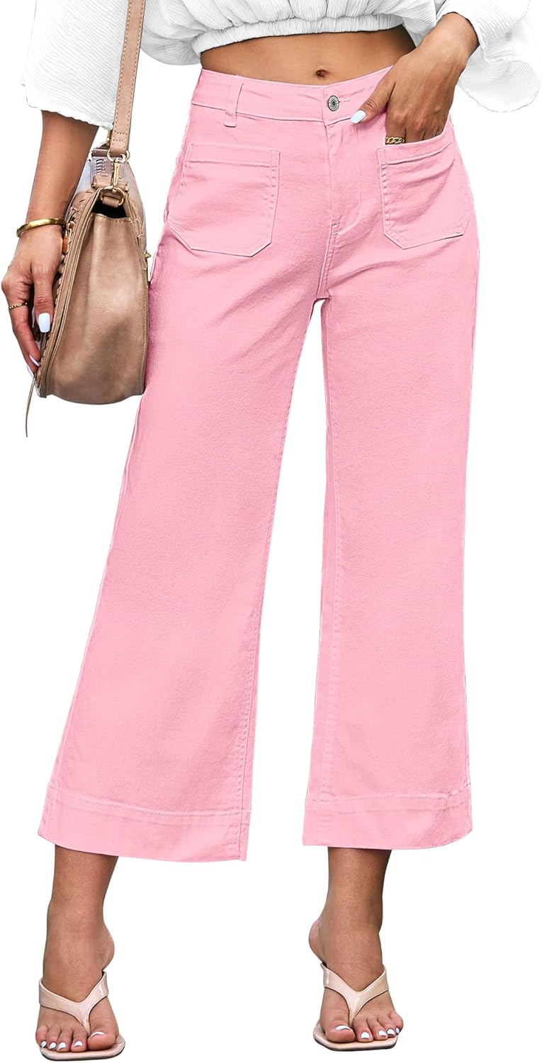 luvamia Wide Leg Jeans for Women - Trendy High Waisted Flare