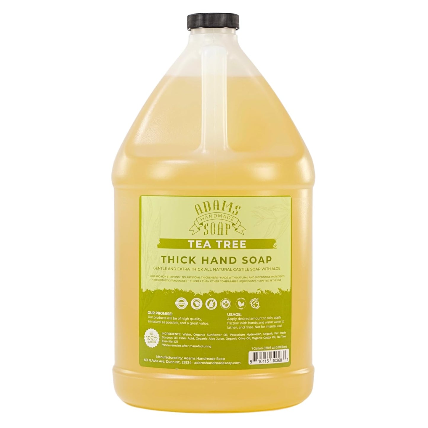 Thick Organic Castile Liquid Hand Soap Refill - Tea Tree Scent