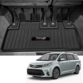 Custom for 2011-2019 Toyota Sienna Cargo Mats Trunk Liner - All