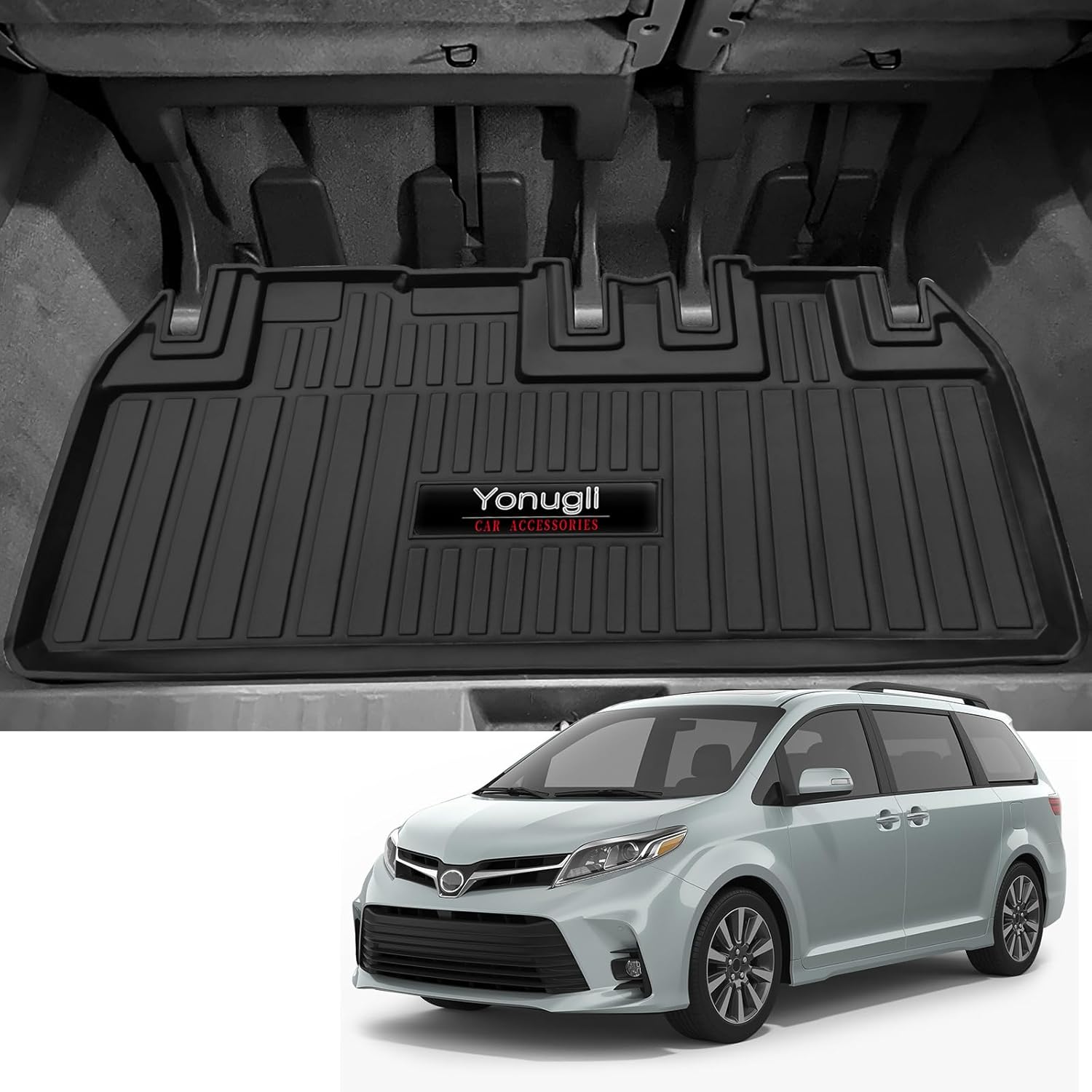 Custom Cargo Mats for 2011-2019 Toyota Sienna - All Weather Protection