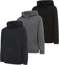 PURE CHAMP Boys Hoodies 3 Pack Fleece Pullover & Zip-Up - Versatile