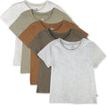 Unisex Baby 5-Pack Organic Cotton Short Sleeve T-Shirts - Soft Pack