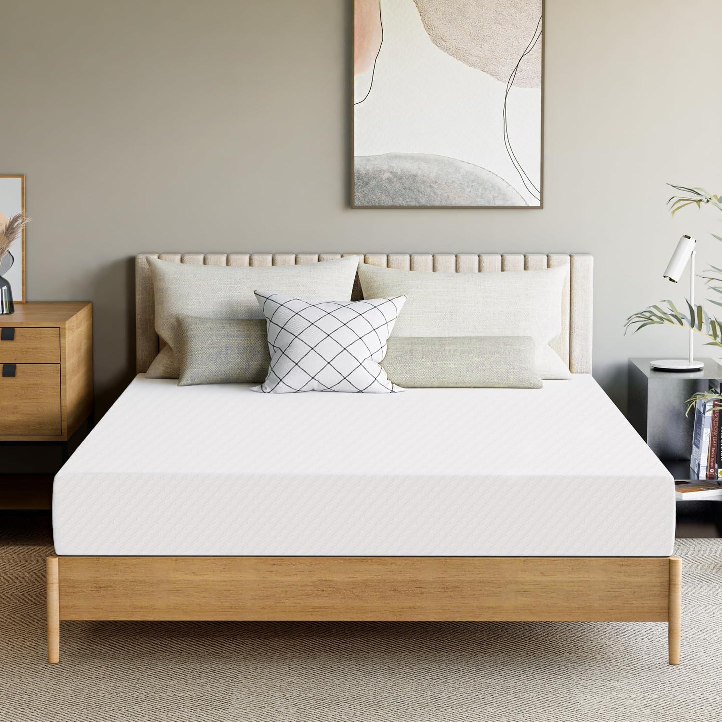 GAESTE 8 Inch Queen Cooling Gel Memory Foam Mattress for Sleep
