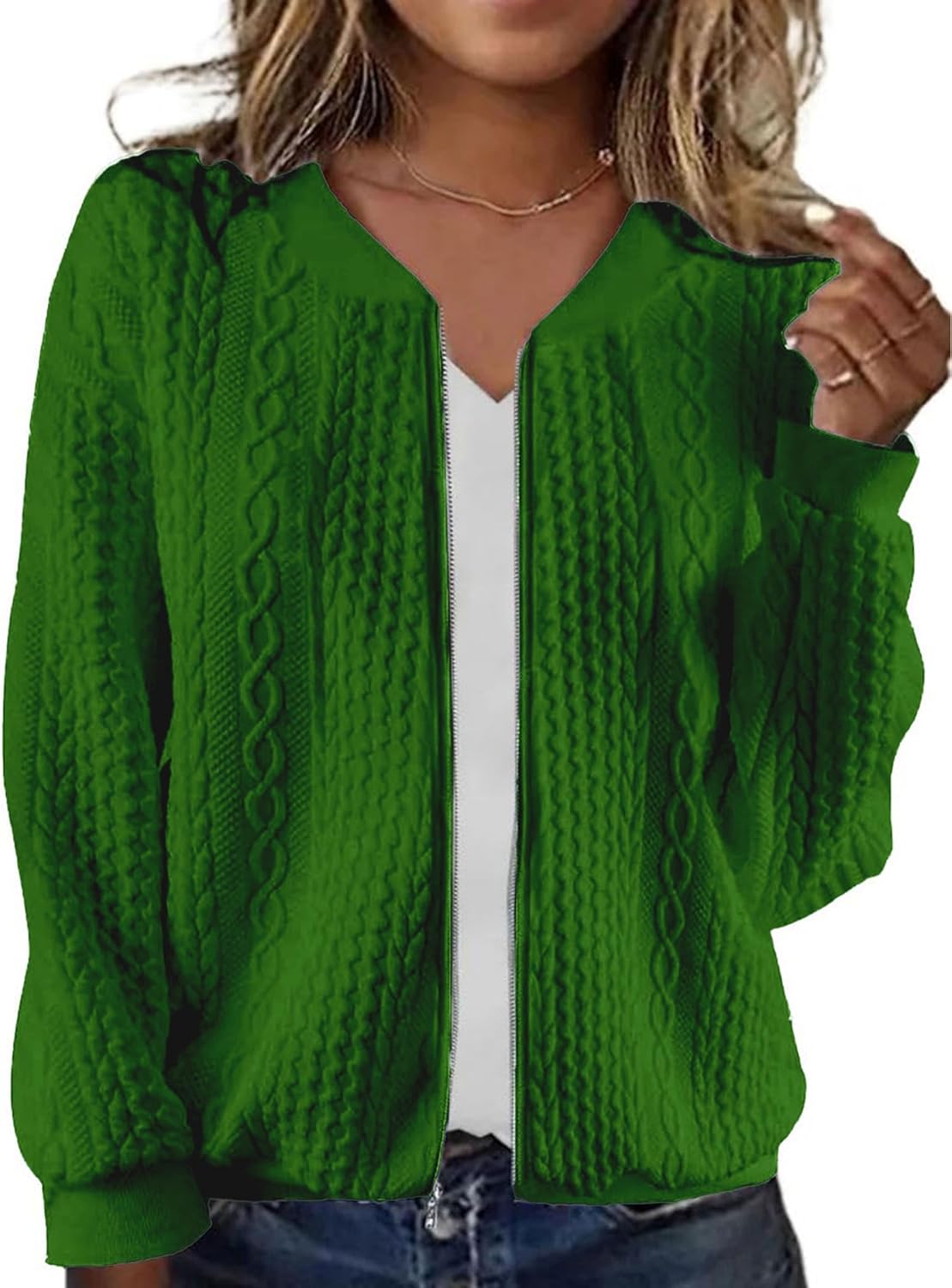Trendy Zip Up Sweatshirts for Women Casual Outfits Coat