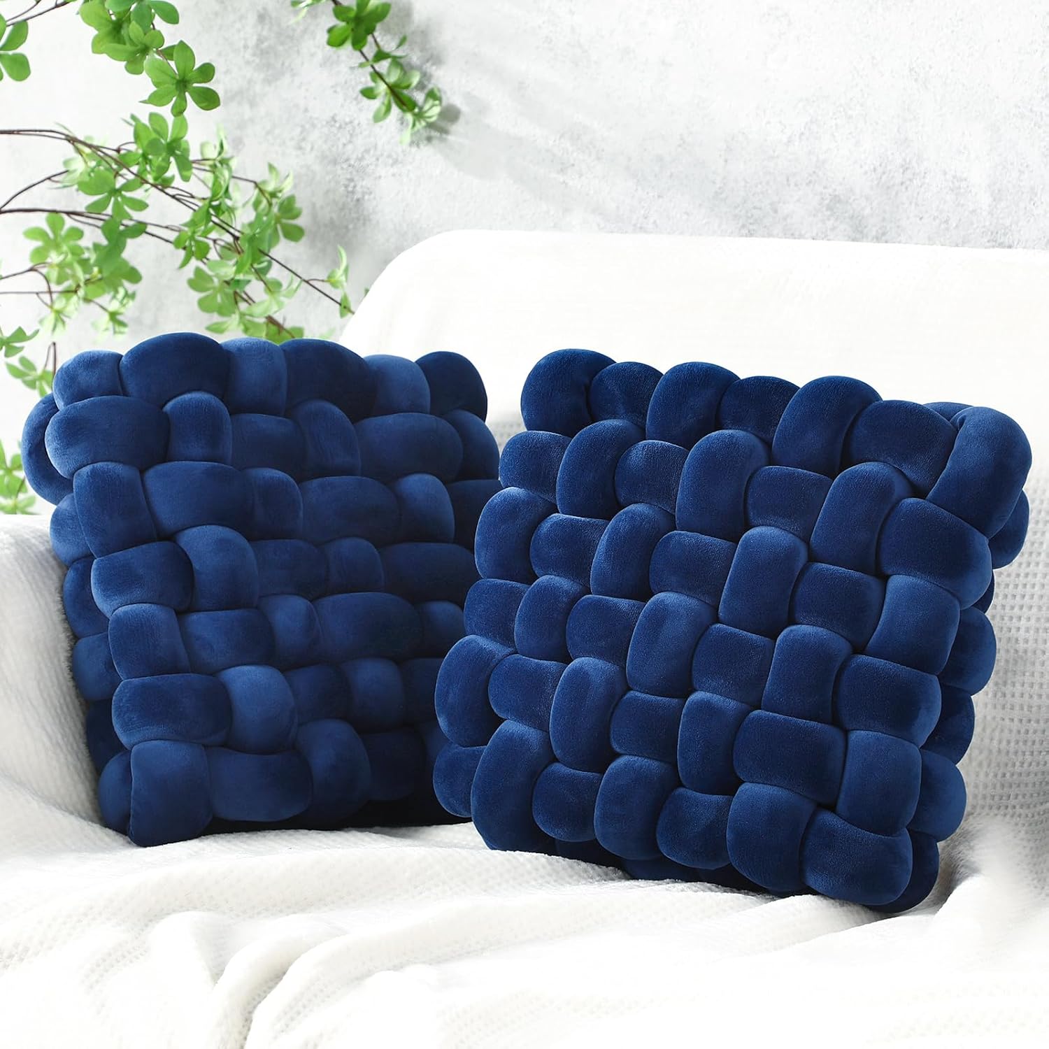 Wenqik Knot Pillows Set of 2 for Stylish Home Decor