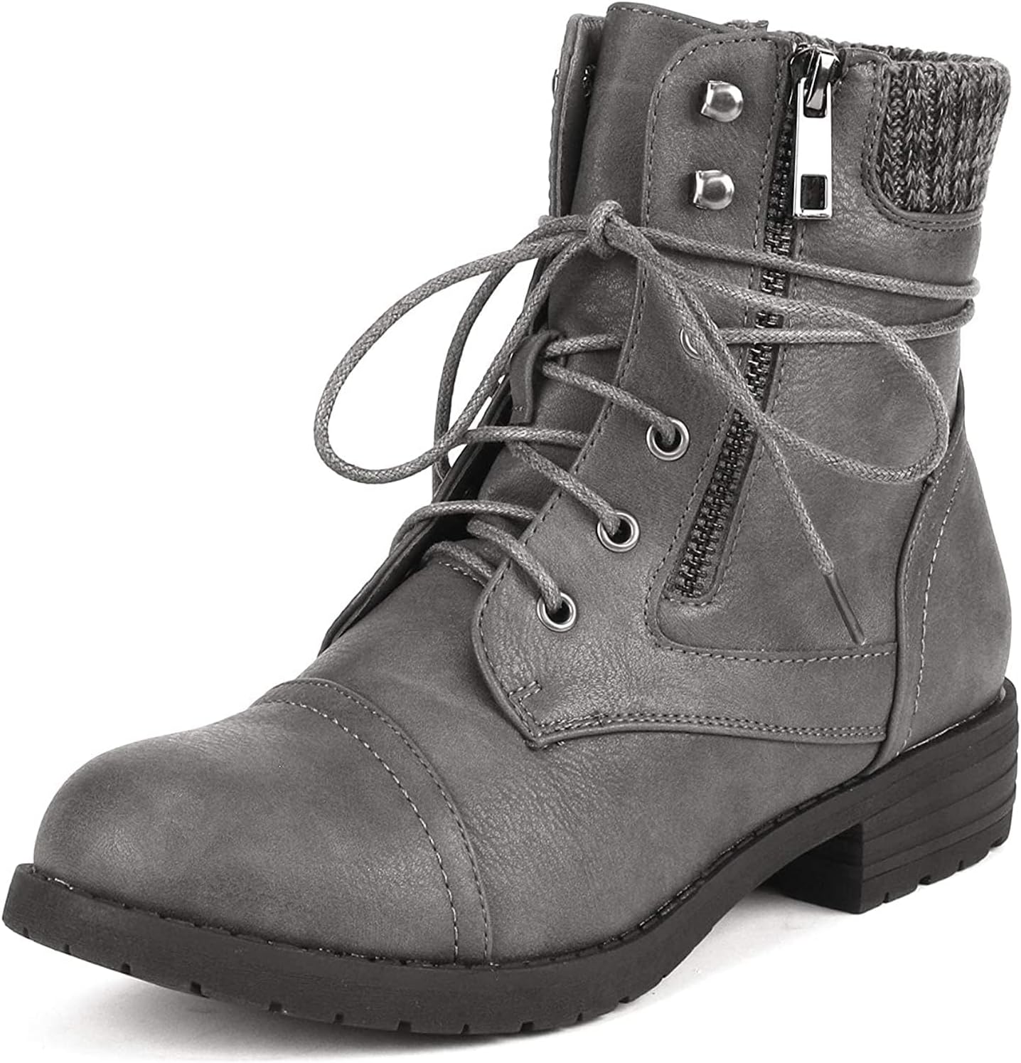 DREAM PAIRS Women's Lace Up Combat Boots for Stylish Comfort