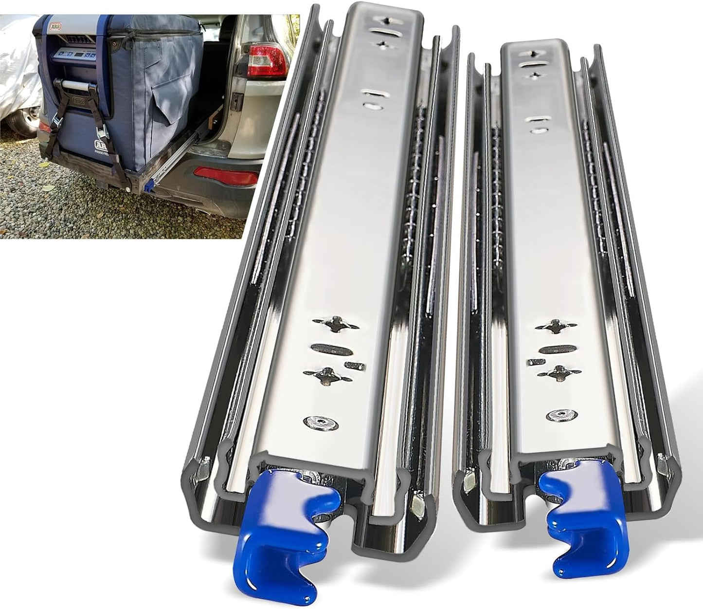 Heavy Duty Locking Drawer Slides with 230 lb Capacity for Tool Boxes