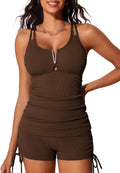 Tankini Swimsuits for Women Two Piece Tummy Control (Style YX98)