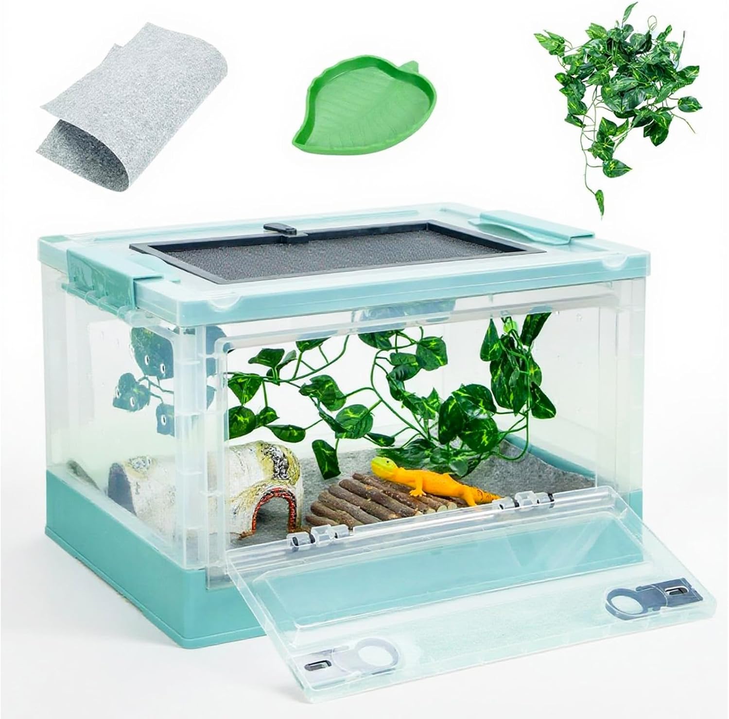 16 in Foldable Reptile Terrariums for Bearded Dragons and Lizards
