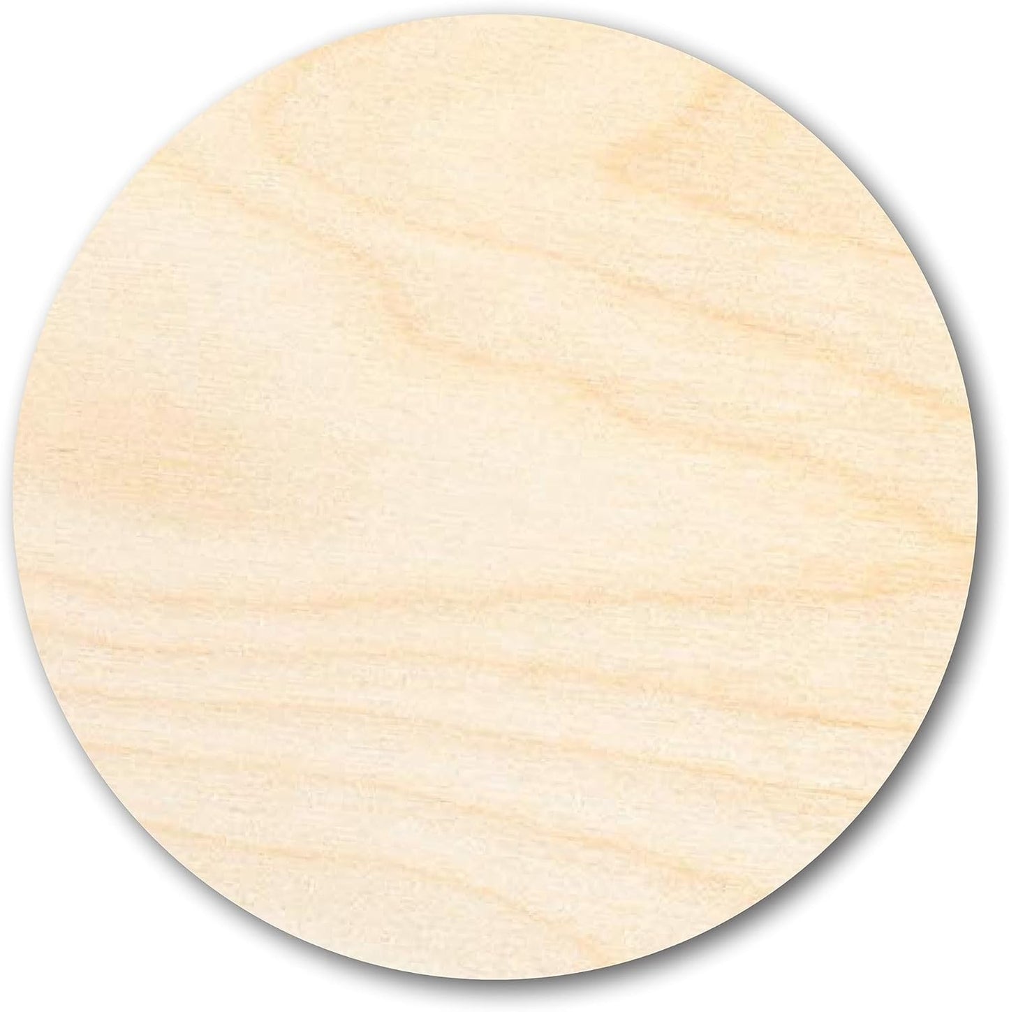 Unfinished Wood Circle Round Craft Cutout for DIY Projects