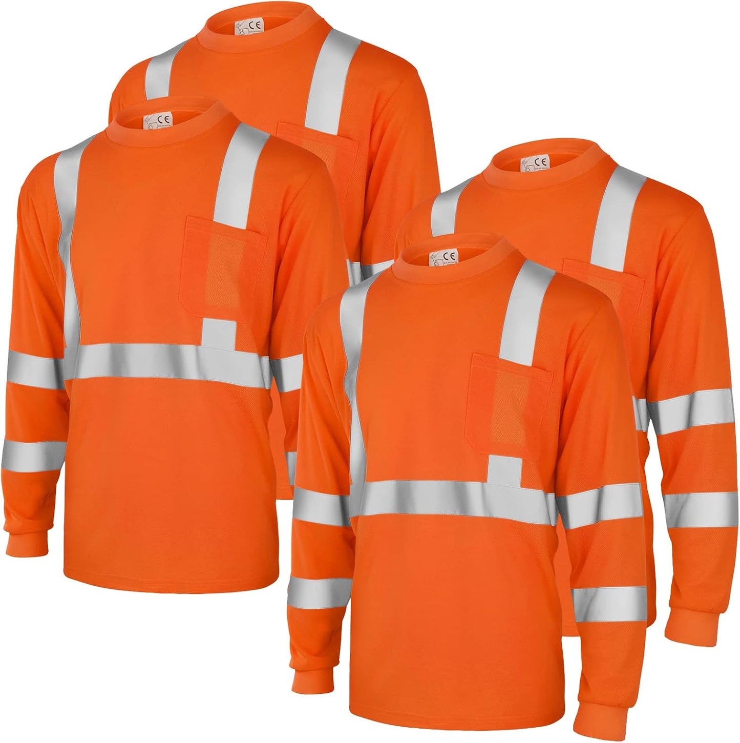 High Visibility Reflective Safety Shirts for Men and Women