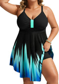 Hanna Nikole Plus Size Swim Dress for Tummy Control and Style