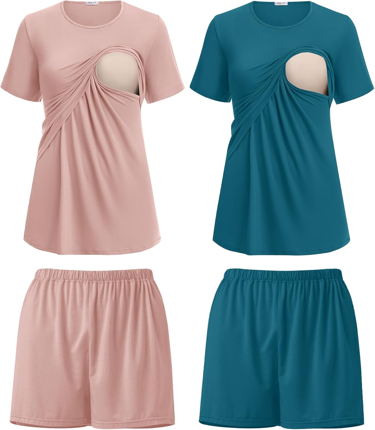 Ekouaer Women's Nursing Pajamas Set for Comfort and Style