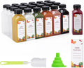Plastic Juice Bottles 150 pcs 12 oz Empty Reusable Bottles - Clear