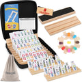 Mexican Train Dominoes Set Double 12 - Travel Friendly Family Game