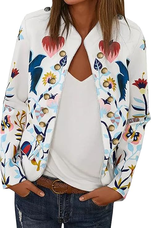 ECOWISH Womens Lightweight Zip Up Casual Bomber Jacket Review