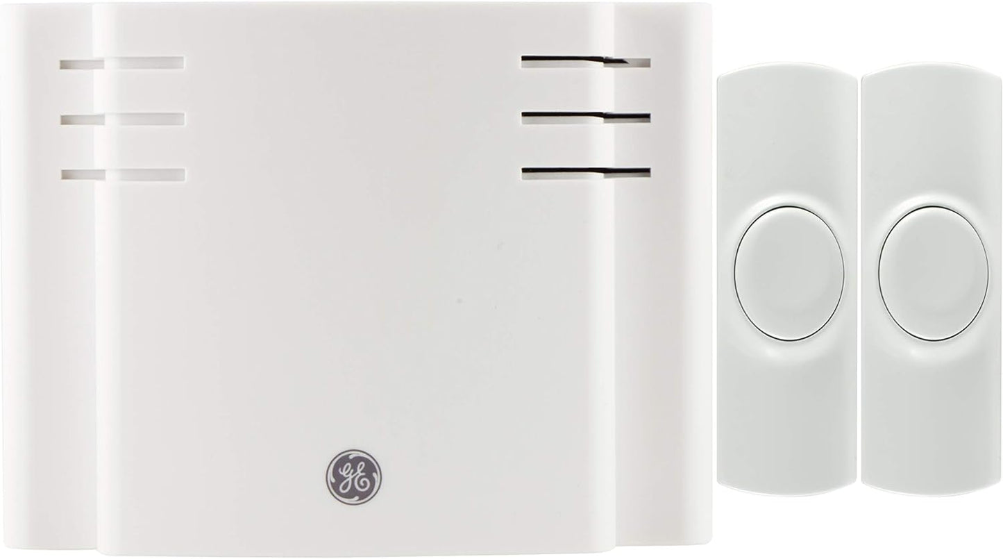 GE Wireless Doorbell Kit: Melodies, Volume Control, 150 Ft Range
