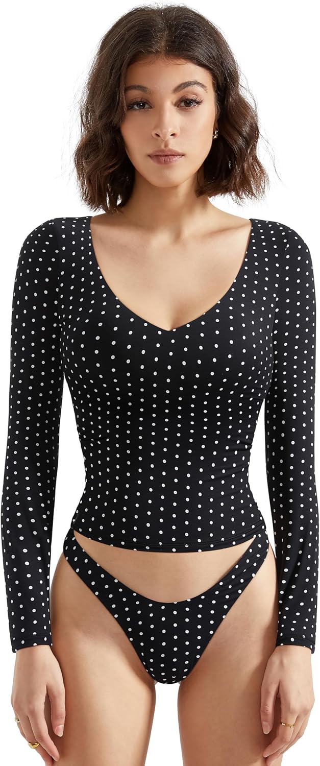 SUUKSESS Women Double Lined Casual V Neck Crop Tank Tops Review