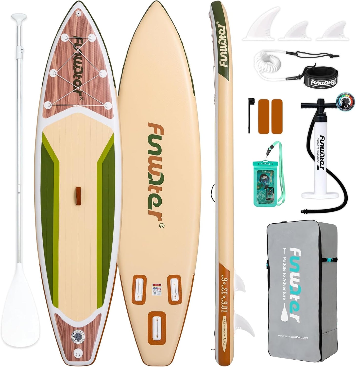 FunWater Inflatable Stand Up Paddle Board for All Skill Levels
