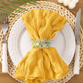 Cheesecloth Napkins Set of 100 21in - Rustic Washable Dinner Cloths